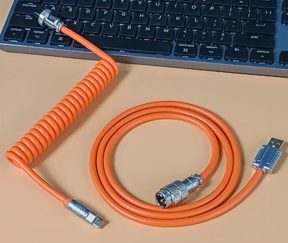 thicc USB-A to USB-C Premium Silicone Mechanical Keyboard Cable