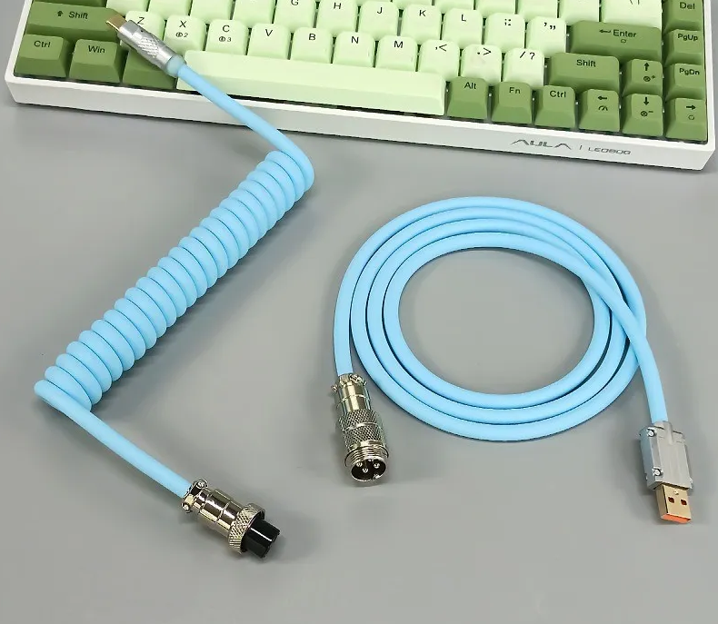 thicc USB-A to USB-C Premium Silicone Mechanical Keyboard Cable
