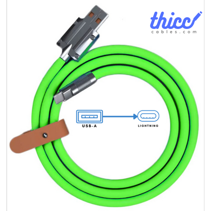 thicc USB-A to Lightning Silicone Cable