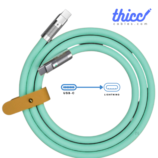 thicc USB-C to Lightning Silicone Cable