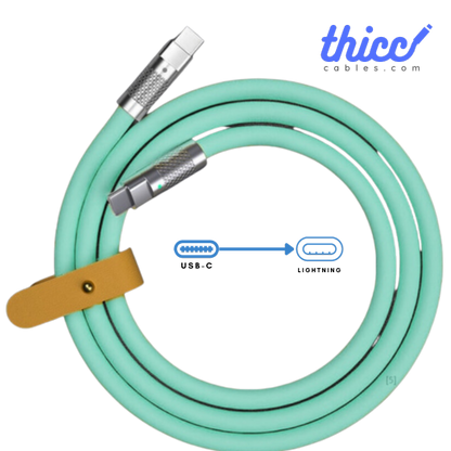 thicc USB-C to Lightning Silicone Cable